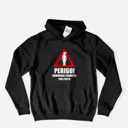 Perigo Namorada Ciumenta Plus Size Hoodie
