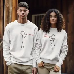 Conjunto Sweatshirts a Combinar Namorados Say You Love Me