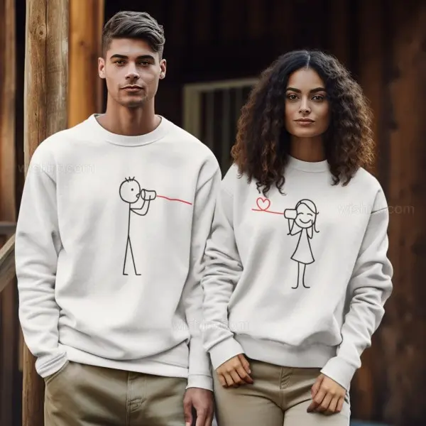 Sweatshirt Say You Love Me para Homem - Wishirt T-shirts