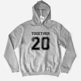 Together Since Men's Large Size Hoodie - Customizable Year