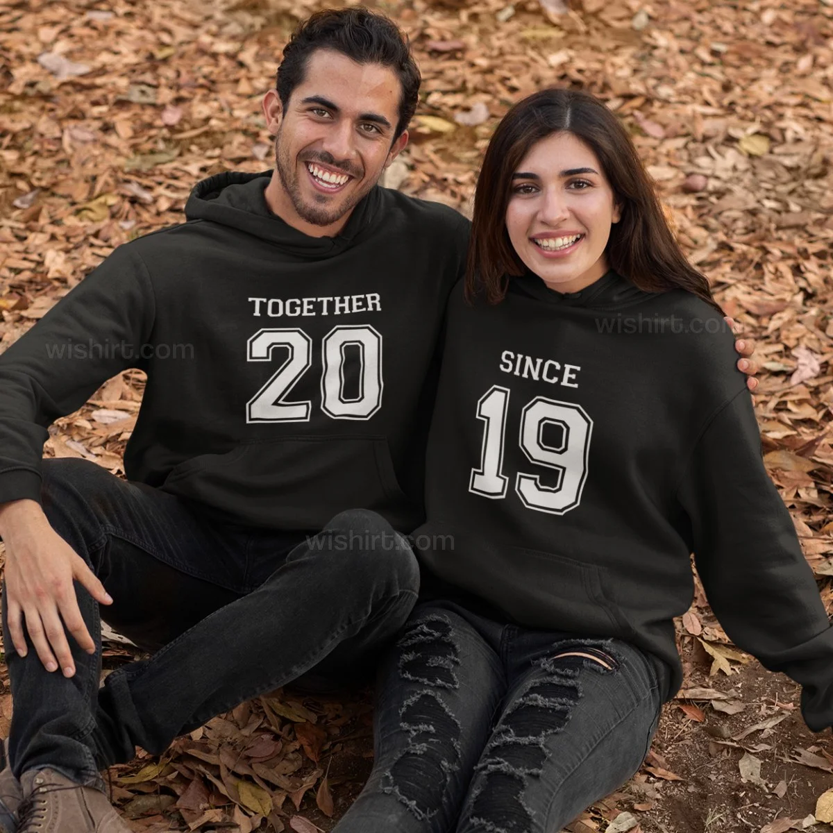 Matching Hoodies Together Since Customizable Year