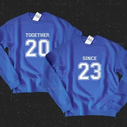 Together Since Women's Large Size Sweatshirt - Custom Year