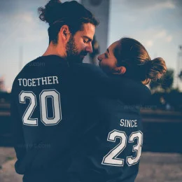 Sweatshirts a Combinar Together Since - Ano Personalizável