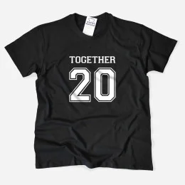 T-shirt Together Since para Homem - Ano Personalizável