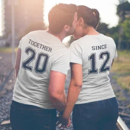 Matching Tshirts Together Since - Customizable Year