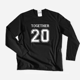 T-shirt Manga Comprida Plus Size Together Since Homem