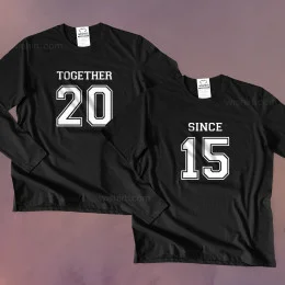 T-shirt Manga Comprida Plus Size Together Since Homem