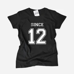 T-shirt Together Since para Mulher - Ano Personalizável