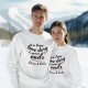 Sweatshirt A True Love Story com Nomes Personalizáveis