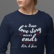 True Love Story with Custom Names Men's Long Sleeve T-shirt