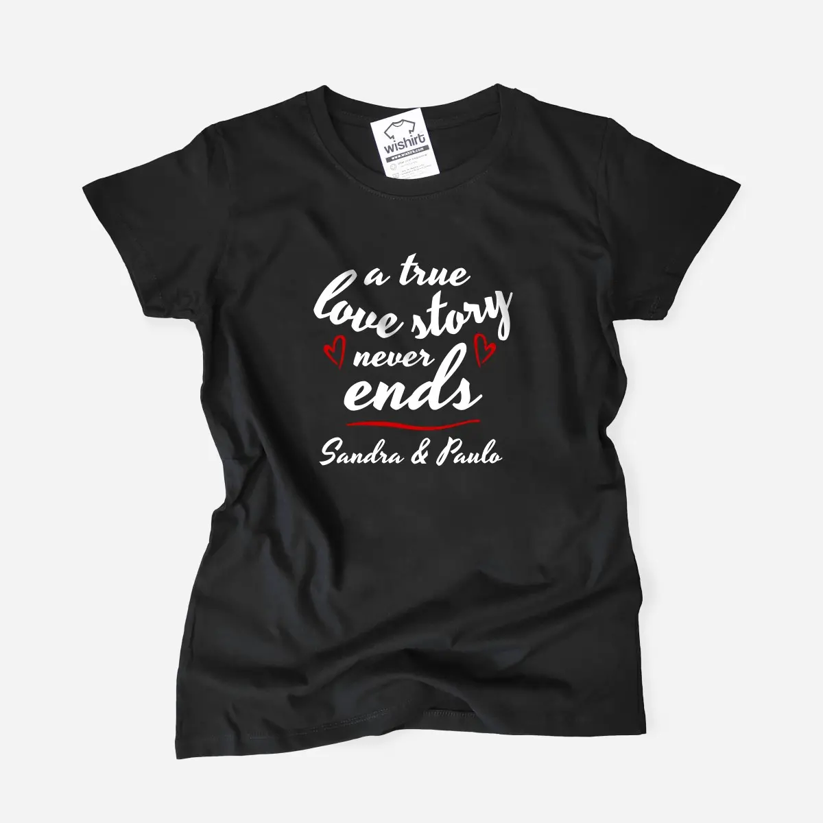 A True Love Story with Customizable Names Women s T shirt