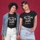 T-shirt A True Love Story com Nomes Personalizáveis Mulher