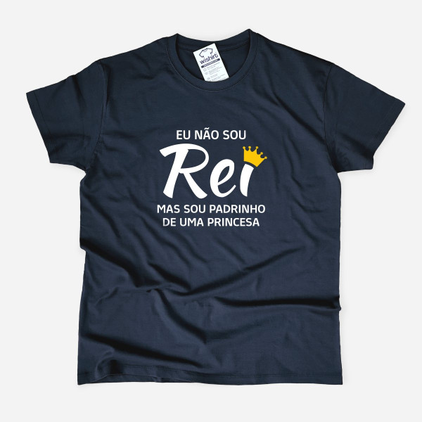 T-shirt Tamanho Grande Eu não sou Rei Personalizável