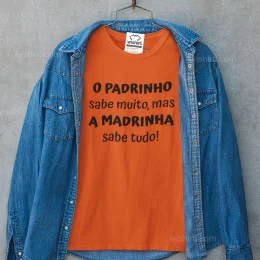 Madrinha sabe tudo Large Size T-shirt