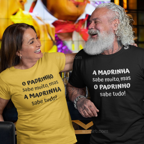 T-shirt Padrinho sabe tudo