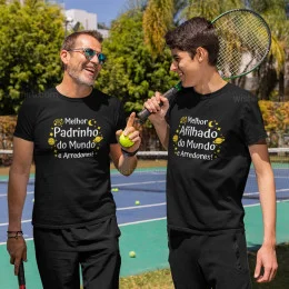 T-shirt Melhor Padrinho do Mundo e Arredores