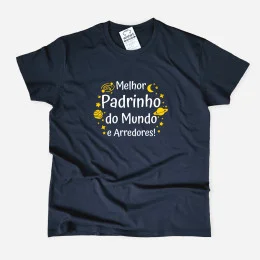 Melhor Padrinho do Mundo e Arredores Large Size T-shirt