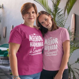 T-shirt Melhor Madrinha de Sempre