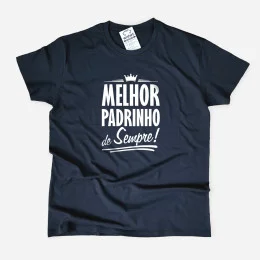 T-shirt Melhor Padrinho de Sempre
