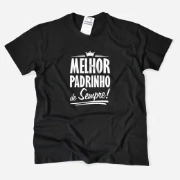 Melhor Padrinho de Sempre Large Size T-shirt