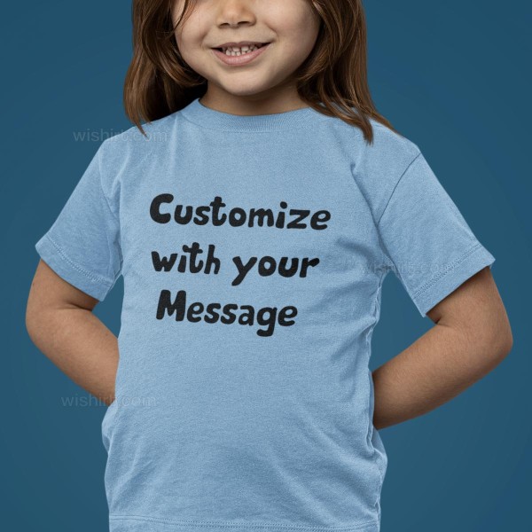 Kid's T-shirt with Customizable Message