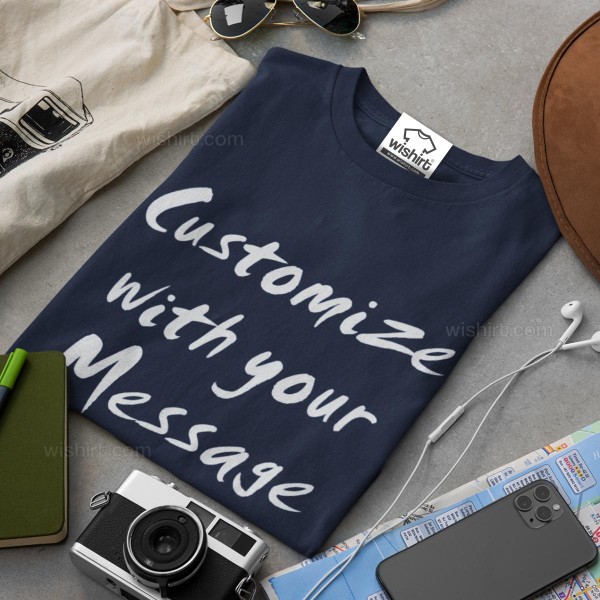 T-shirt Manga Comprida com Mensagem Personalizável Homem