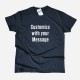 T-shirt com Mensagem Personalizável para Homem