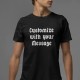 Men's T-shirt with Customizable Message