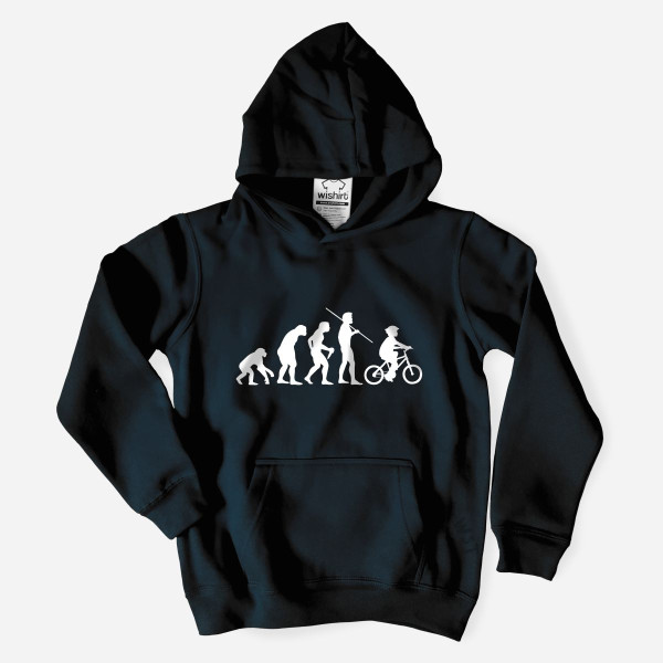 Sweatshirt com Capuz Bicycle Evolution para Criança