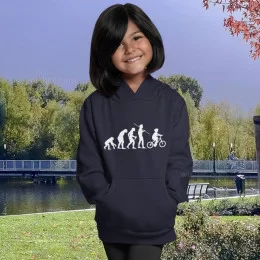 Sweatshirt com Capuz Bicycle Evolution para Criança