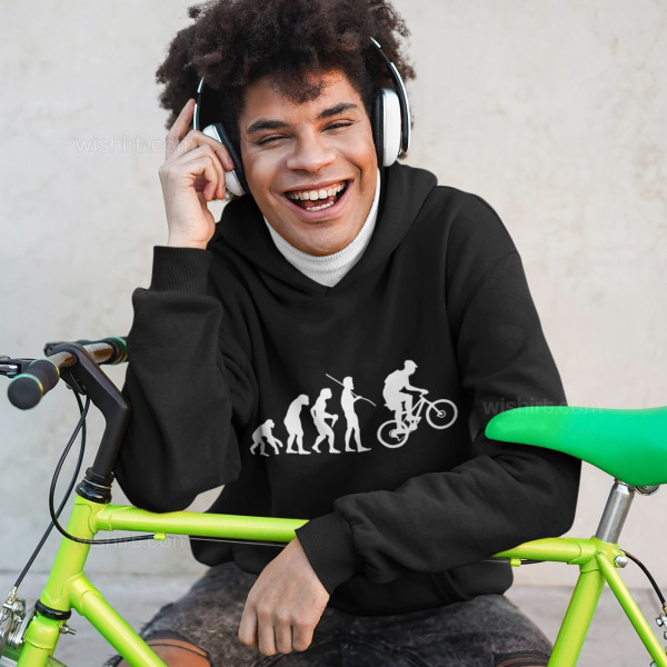 Sweatshirt com Capuz Bicycle Evolution