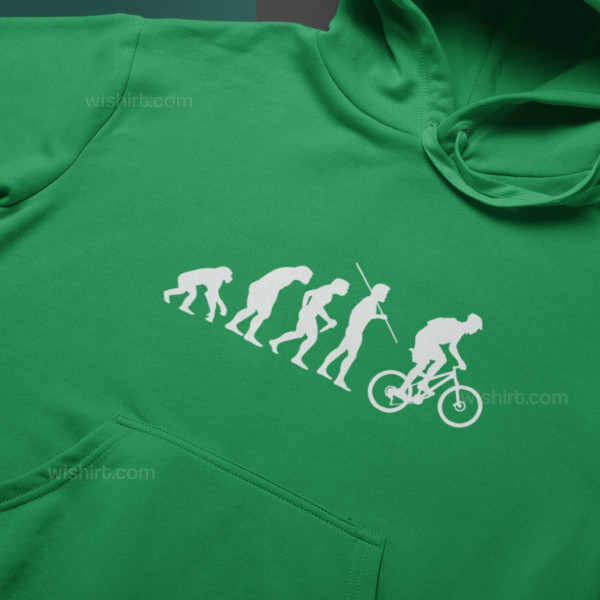 Sweatshirt com Capuz Tamanho Grande Bicycle Evolution
