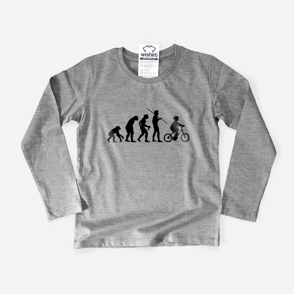 Bicycle Evolution Kid's Long Sleeve T-shirt