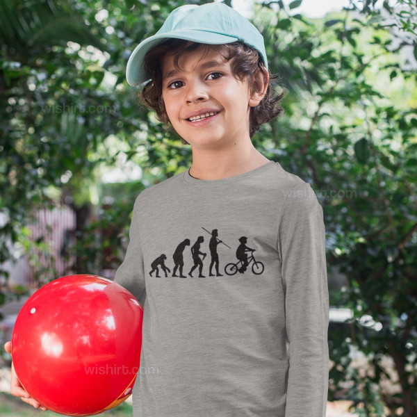 Bicycle Evolution Kid's Long Sleeve T-shirt