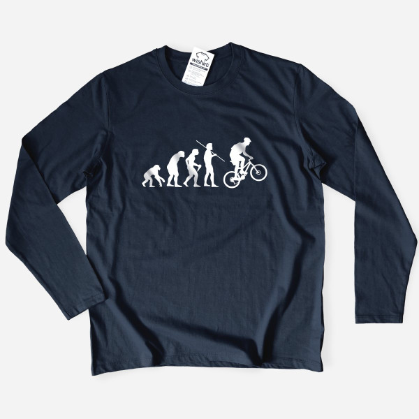 T-shirt Manga Comprida Bicycle Evolution para Homem