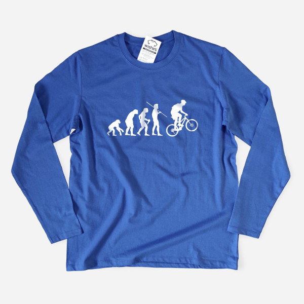 T-shirt Manga Comprida Tamanho Grande Bicycle Evolution