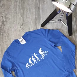 Bicycle Evolution Large Size Long Sleeve T-shirt