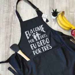 Ela Come por Dois Men's Apron