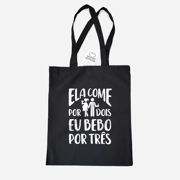Saco de Pano Ela Come por Dois Saco de Pano Ela Come por Dois