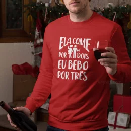 Sweatshirt Ela Come por Dois para Homem