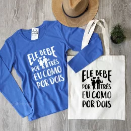 Ele Bebe por Três Cloth bag