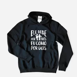 Ele Bebe por Três Large Size Hoodie