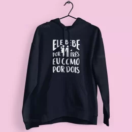 Ele Bebe por Três Large Size Hoodie