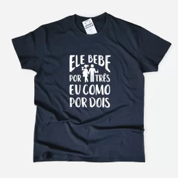 Ele Bebe por Três Large Size T-shirt