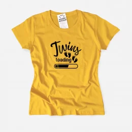 T-shirt para Grávida Twins Loading