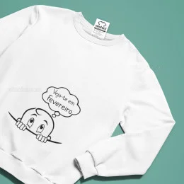 Plus Size Sweatshirt Pregnant Woman Vejo-te em Custom Month
