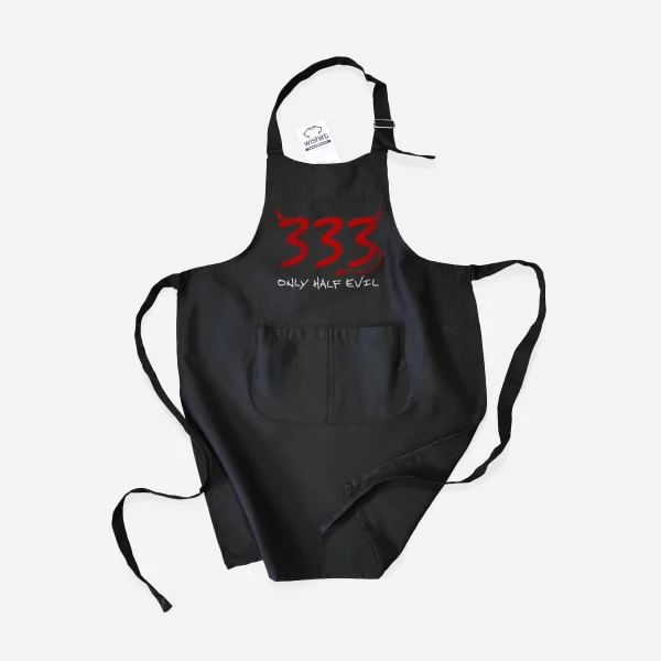 333 Only Half Evil Kid's Apron 333 Only Half Evil Kid's Apron