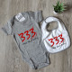 333 Only Half Evil Bib 333 Only Half Evil Bib