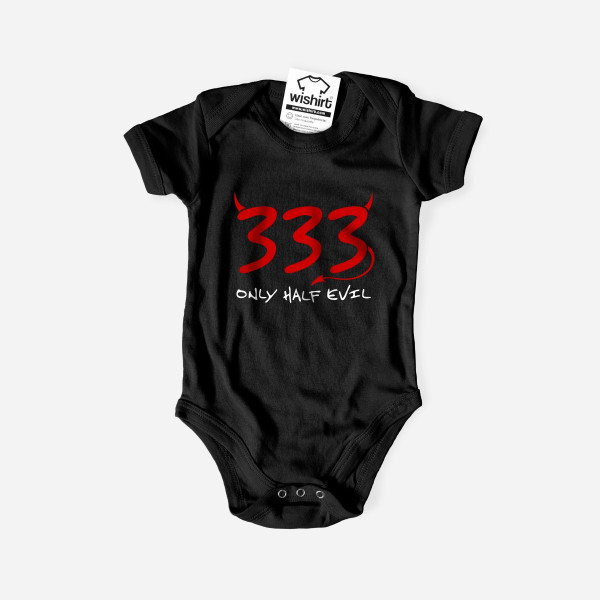 Babygrow 333 Only Half Evil