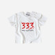 T-shirt 333 Only Half Evil para Bebé